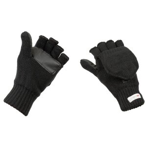 Strick-Faust-Fingerhandschuh, schwarz, 3M+ Thinsulate+