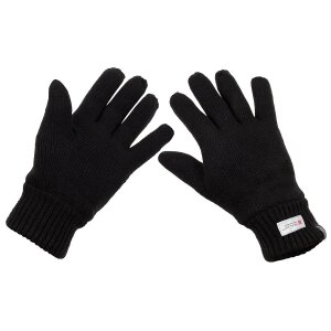 Gants tricot&eacute;s, noir, 3M+ Thinsulate+ Insulation