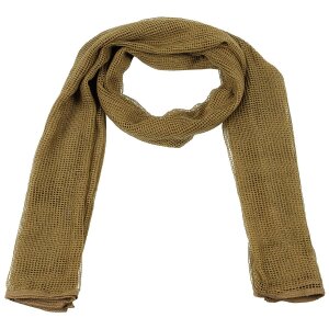 Foulard en filet, coyote tan, env. 190 x 90 cm