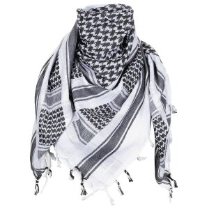 foulard, "Shemagh", noir-blanc