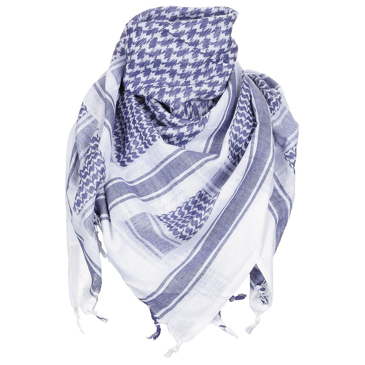 Scarf, "Shemagh",  blue-white