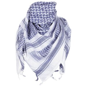 foulard, "Shemagh", bleu-blanc