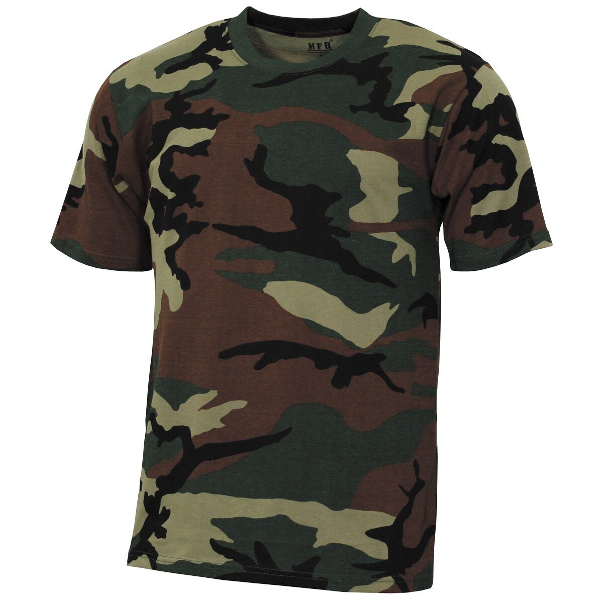 Kinder T-Shirt, "Basic", woodland, 140-145...