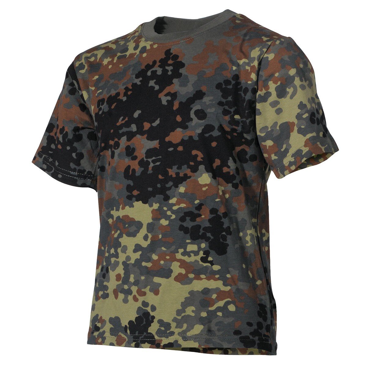 T-shirt per bambini, flecktarn, mezza manica, 170 g/m²,