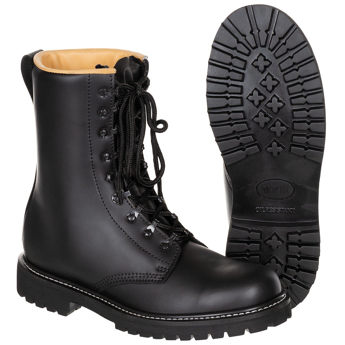 Combat Boots, full-grain leather, high-quality version,...