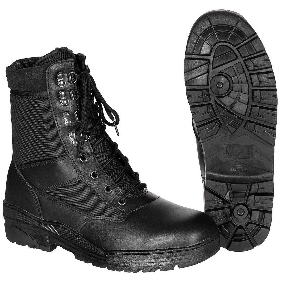 bottes, "Security", noir, 8 trous, semelle en...