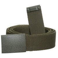Bundeswehr ceinture de pantalon, kaki, environ 3 cm, avec serrure de caisse