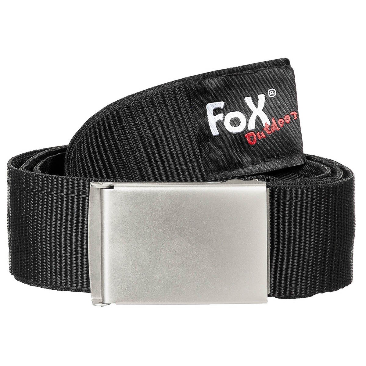 Web Belt, with inner compartment, black, ca. 4 cm