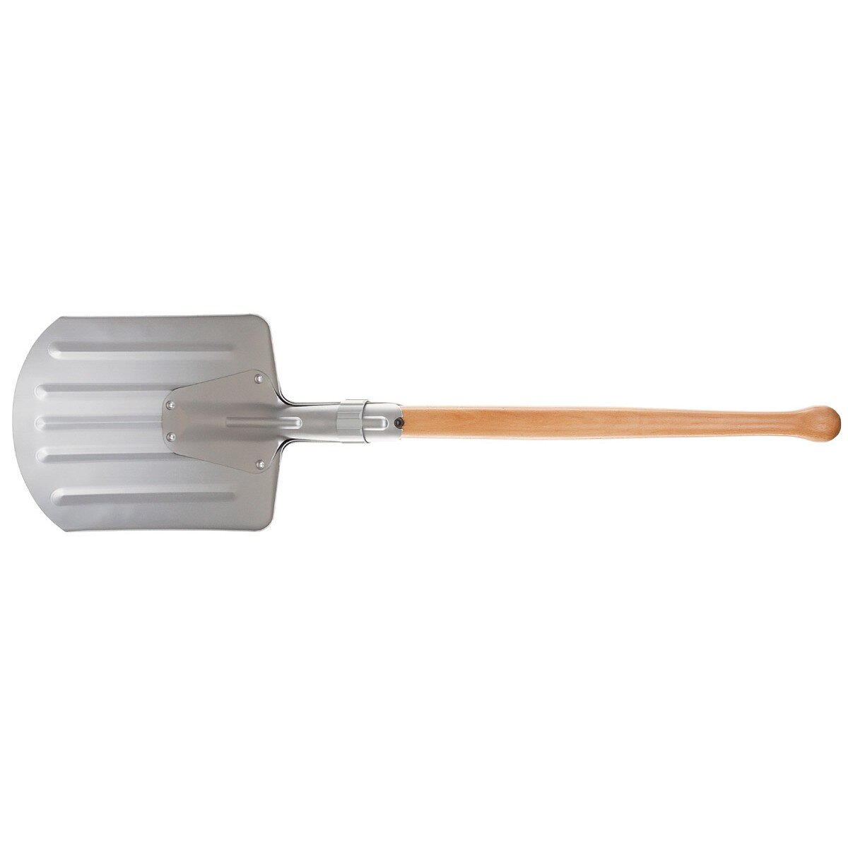 NO Snow Shovel, dismountable, aluminium/wood