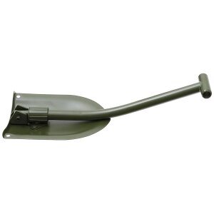 Swedish Folding Spade, Steel, OD green, 2-part