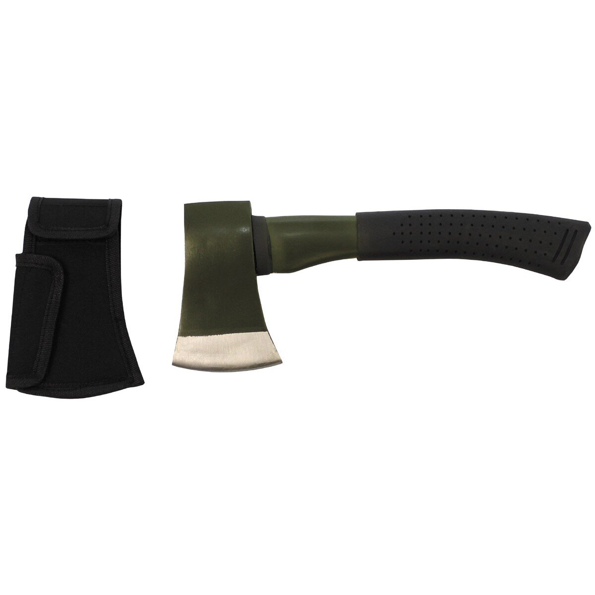 Axe, "Deluxe", small, fibreglass handle, OD green