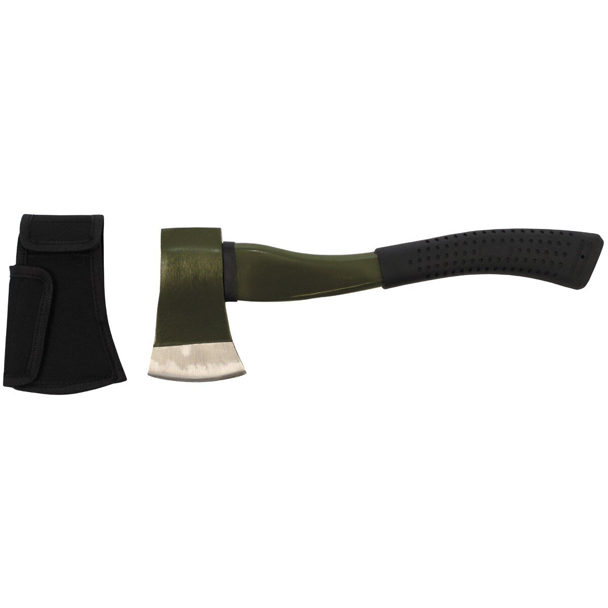 Axe, "Deluxe", medium, fibreglass handle, OD green