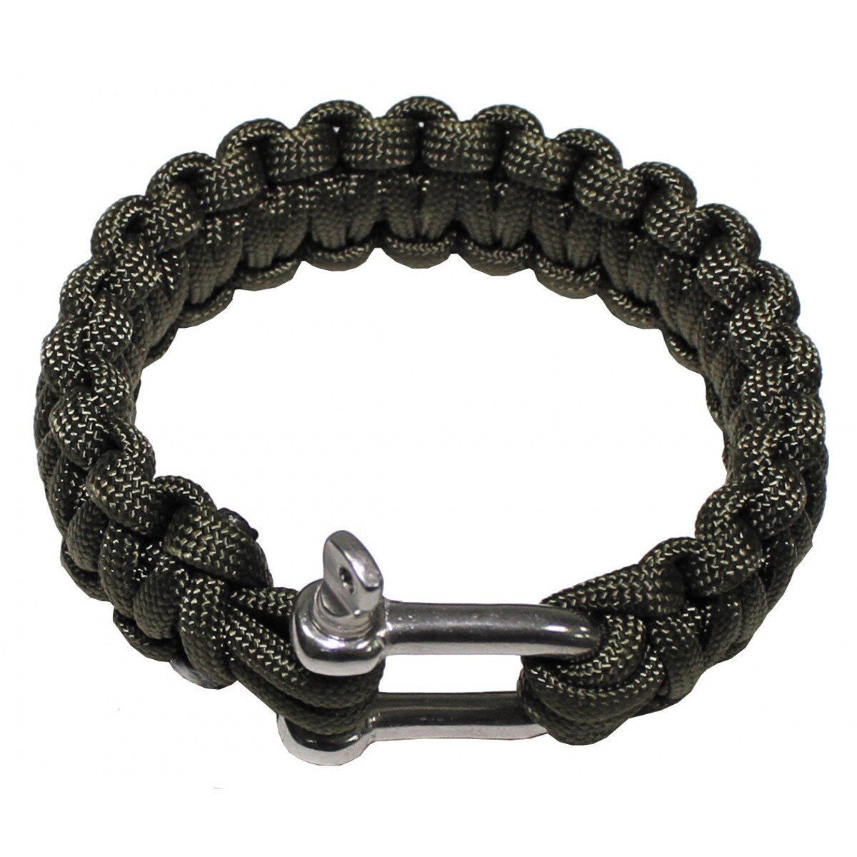 Paracord bracelet olive, largeur environ 2,3 cm