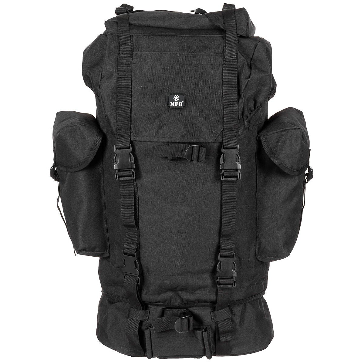 Bundeswehr Kampfrucksack, 65 l,  Alu-Aussteifung, schwarz