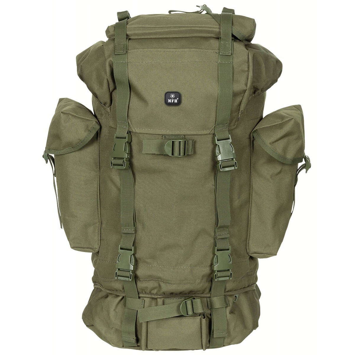 BW Combat Backpack, 65 l,  aluminium rod, OD green