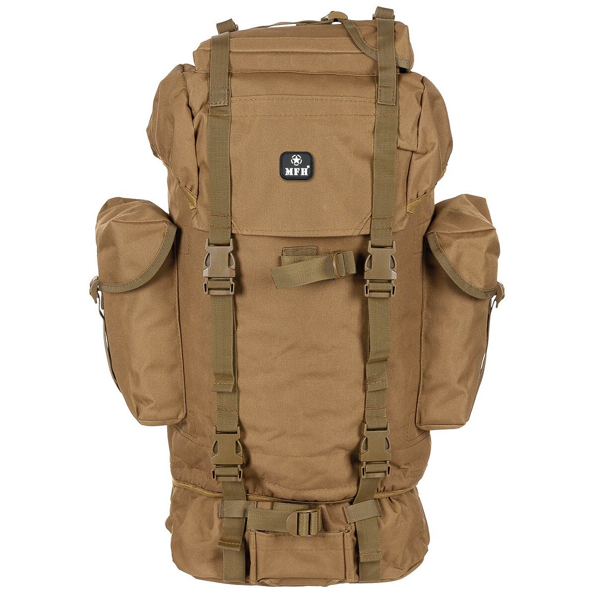 Bundeswehr Kampfrucksack, 65 l,  Alu-Aussteifung, coyote tan