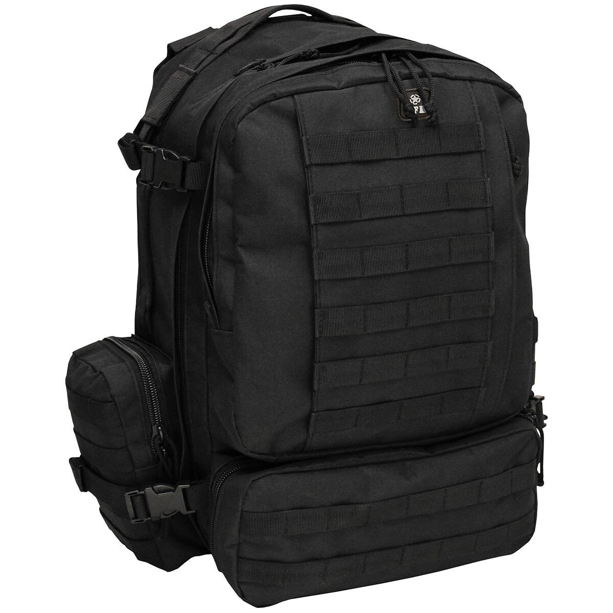 Ital. Rucksack, schwarz, Tactical-Modular