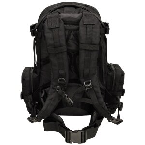 Ital. Rucksack, schwarz, Tactical-Modular