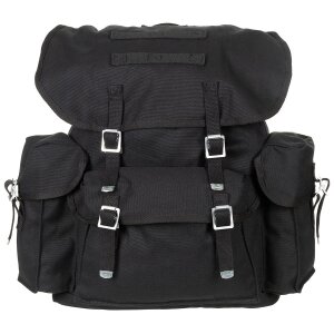 Bundeswehr Rucksack, schwarz, Canvas