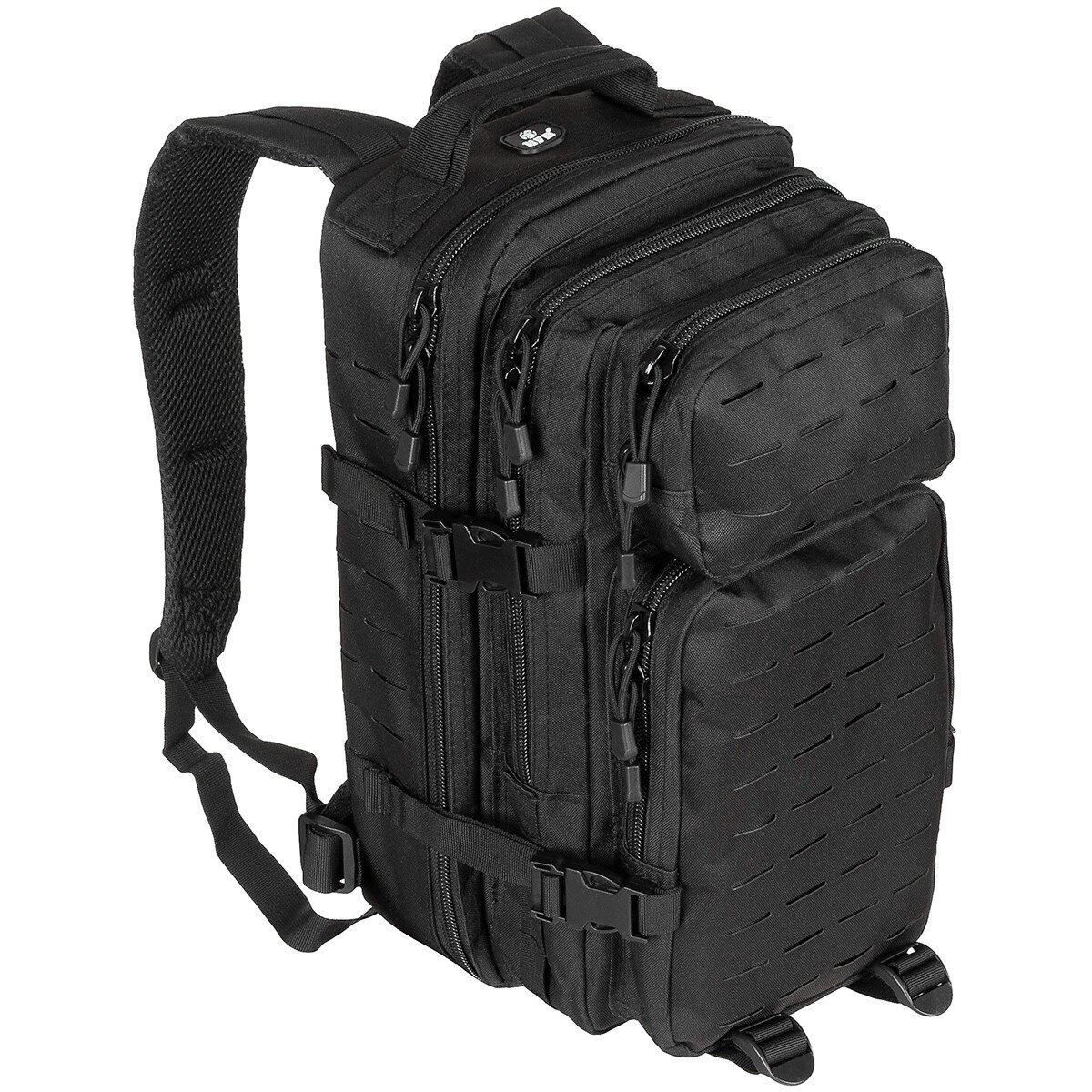 Outdoor-Rucksack, Assault I, Laser, schwarz