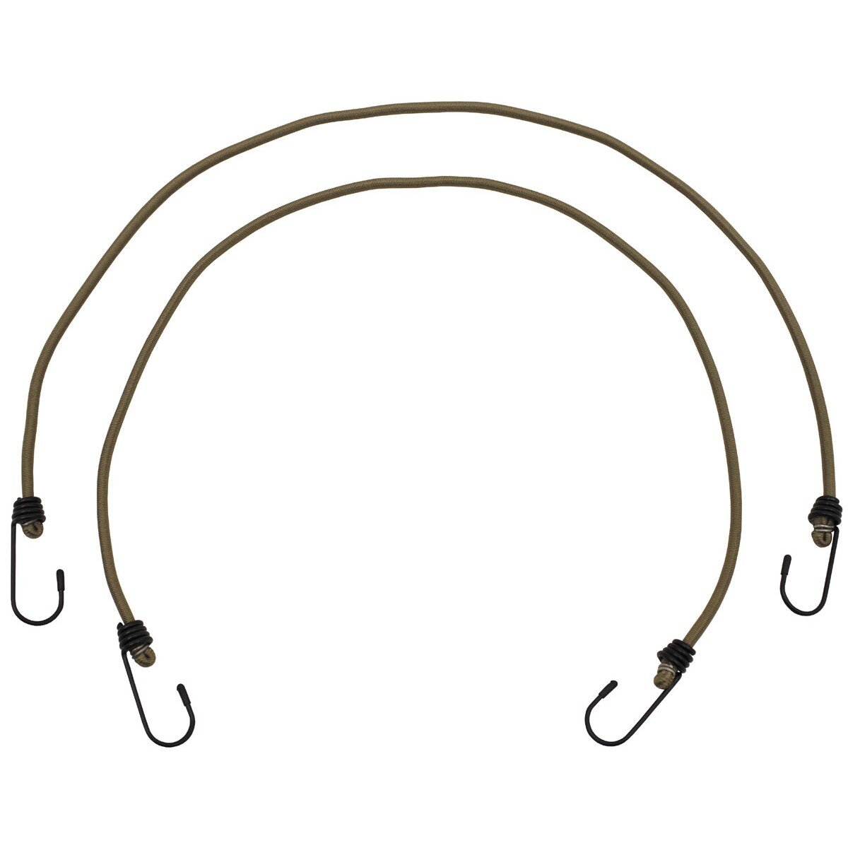 Expander, 75 cm, mit Haken, 6 mm, coyote tan, 2er Pack