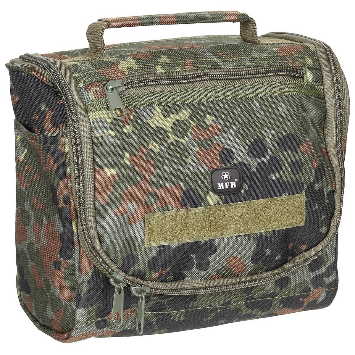 Outdoor Waschzeugtasche, flecktarn, Cordura