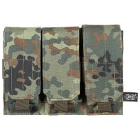 Sacoche pour chargeur de camping, 3 compartiments, "MOLLE", BW camo