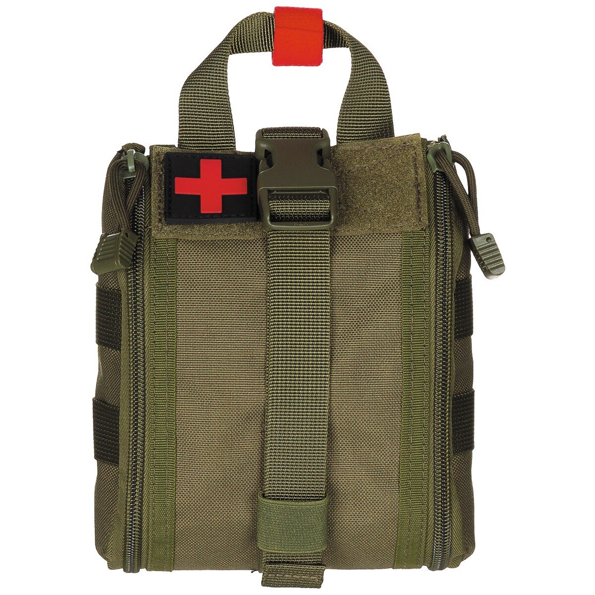 Pouch, First Aid, small,  "MOLLE", OD green