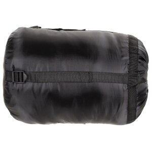 Mumienschlafsack, schwarz, 2-lagige Füllung