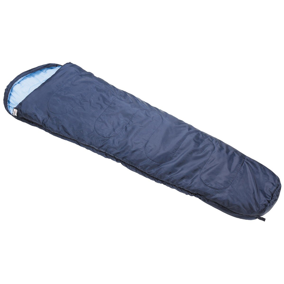 Mummy Sleeping Bag, blue, 2-layer filling