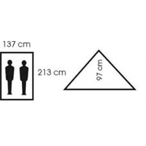 Tente dextérieur "Mini", 2 personnes, woodland