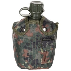 US Plastic Canteen, 1 l,  cover, BW camo, BPA free