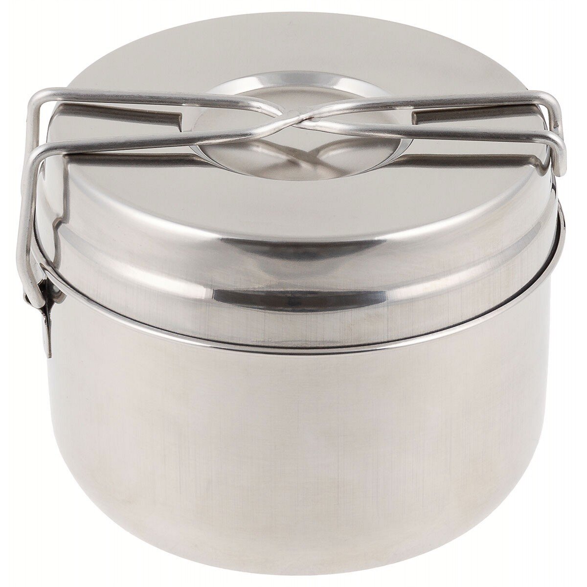 Pentole da campeggio, acciaio inox, 3 pezzi