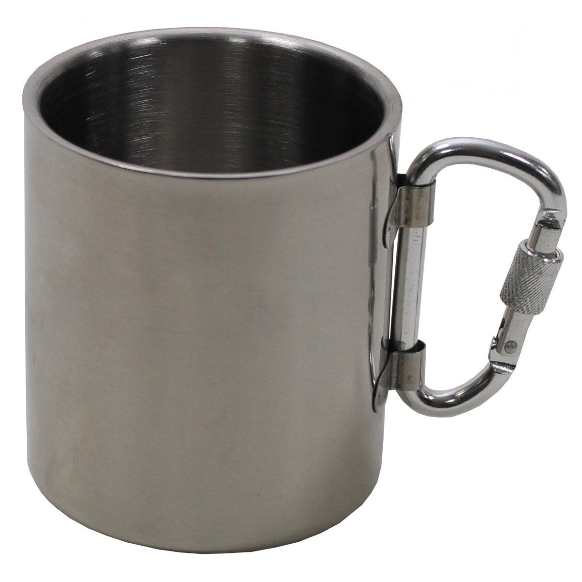 Outdoor Tasse, Edelstahl, Karabiner, doppelwandig, ca....