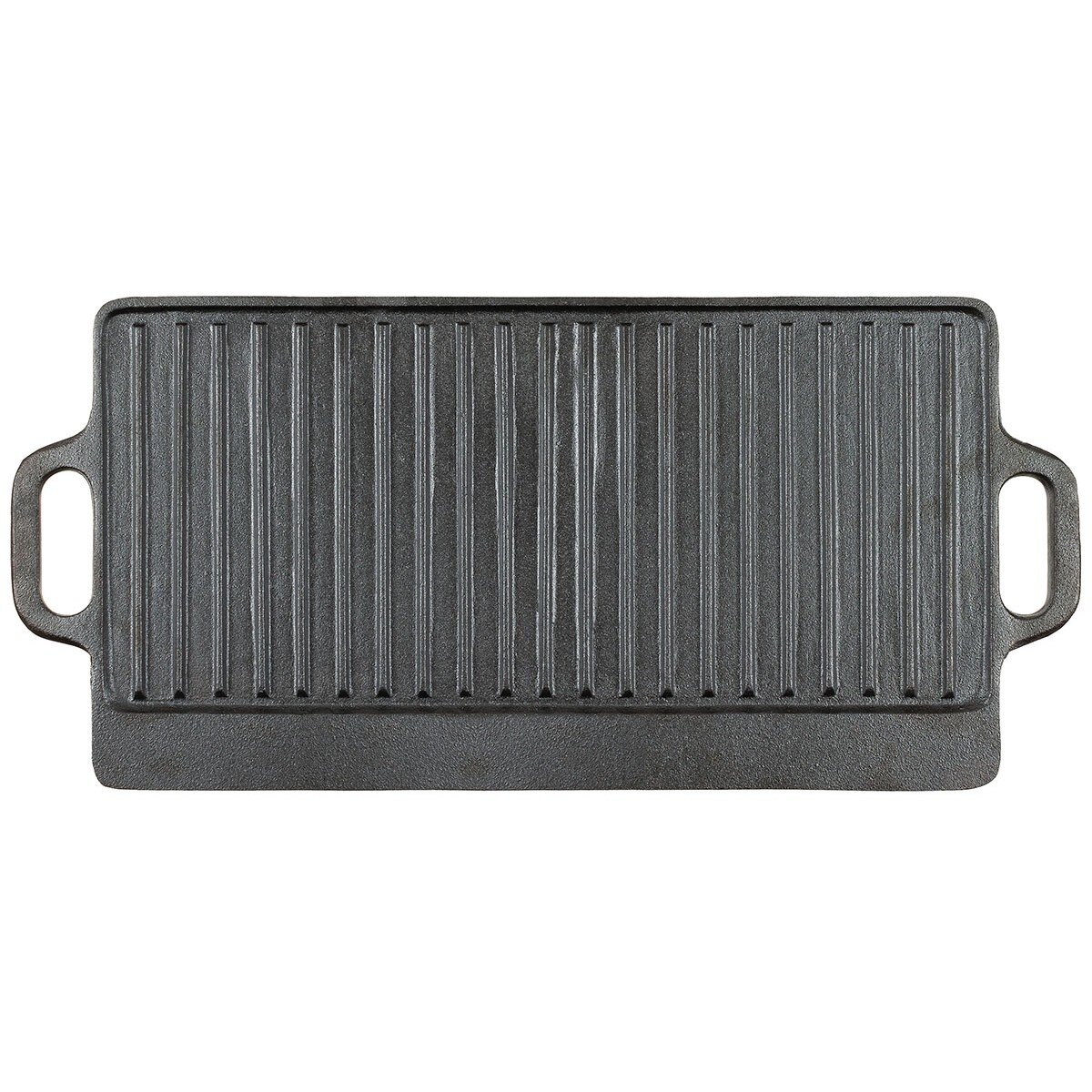 Griddle, Cast Iron, 2 handles, ca. 50 x 23 x 1,5 cm