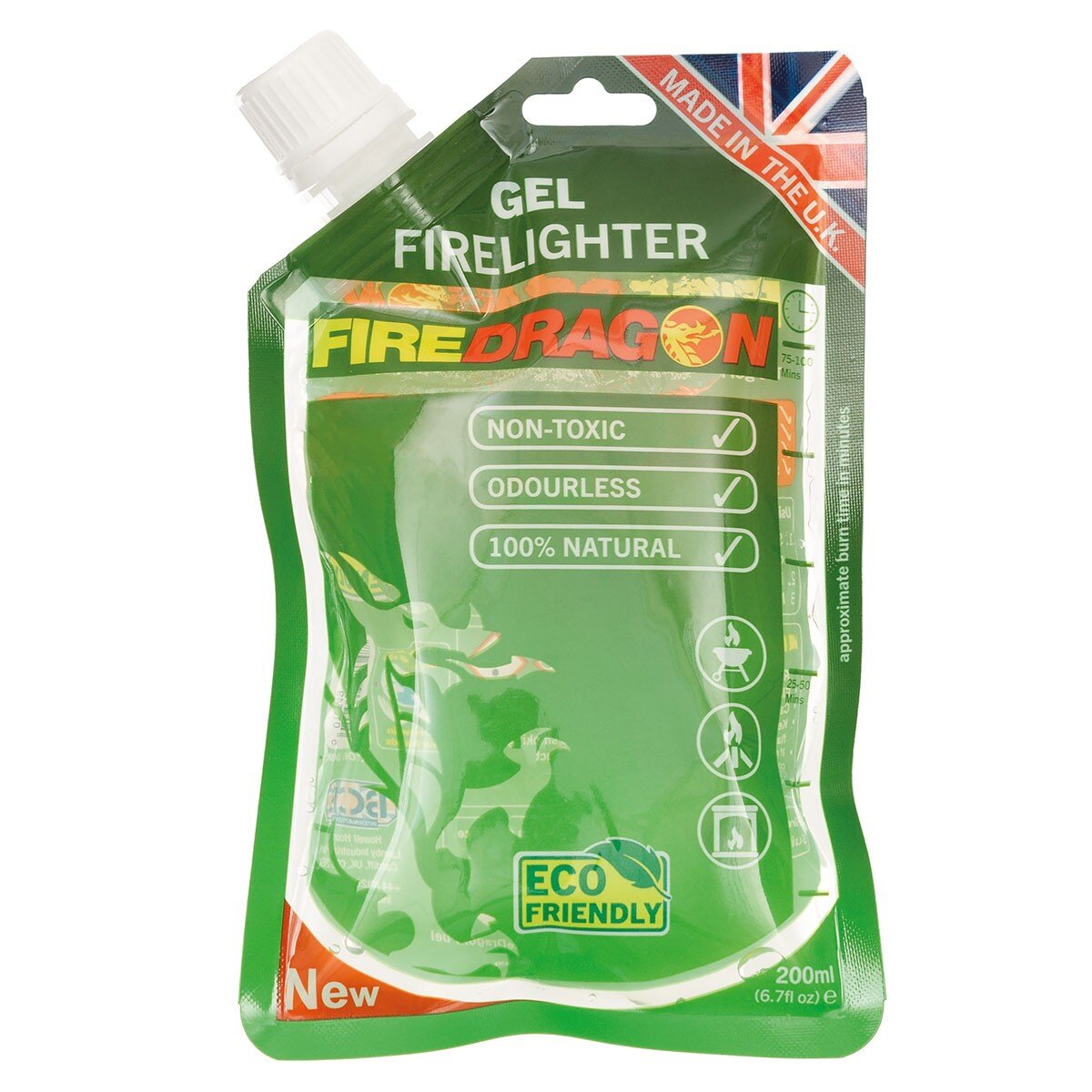 Gel bruciante FIREDRAGON, 200 ml