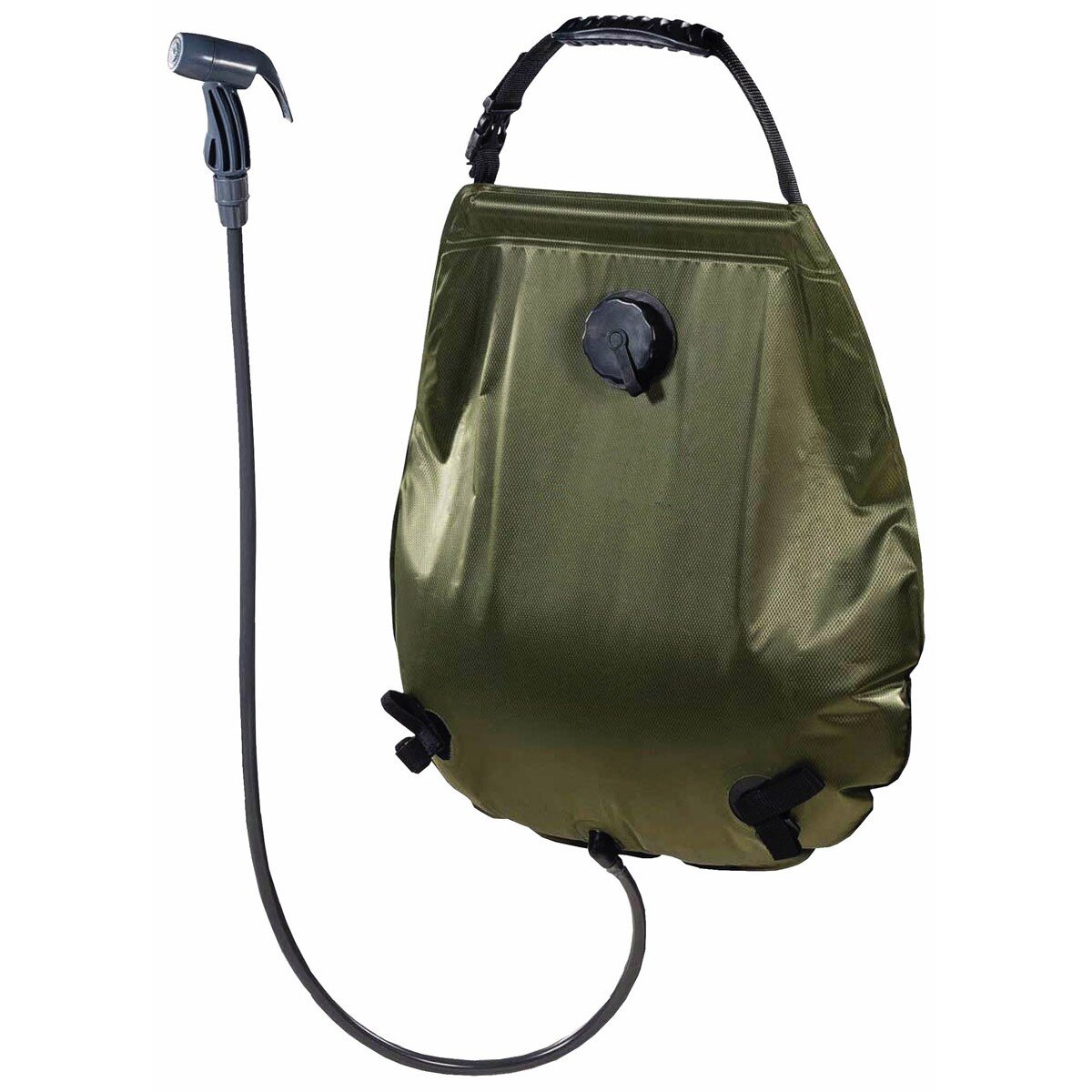 Douche solaire, "Deluxe", 20 l, olive, avec sac...