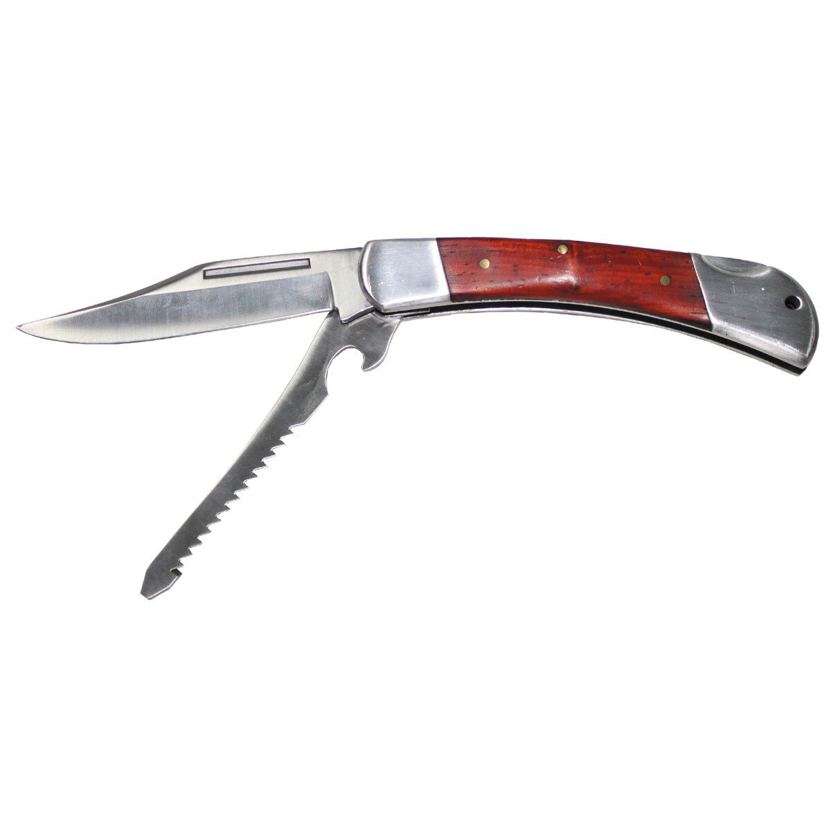 Jack Knife, "Hunter", metal handle with wooden...