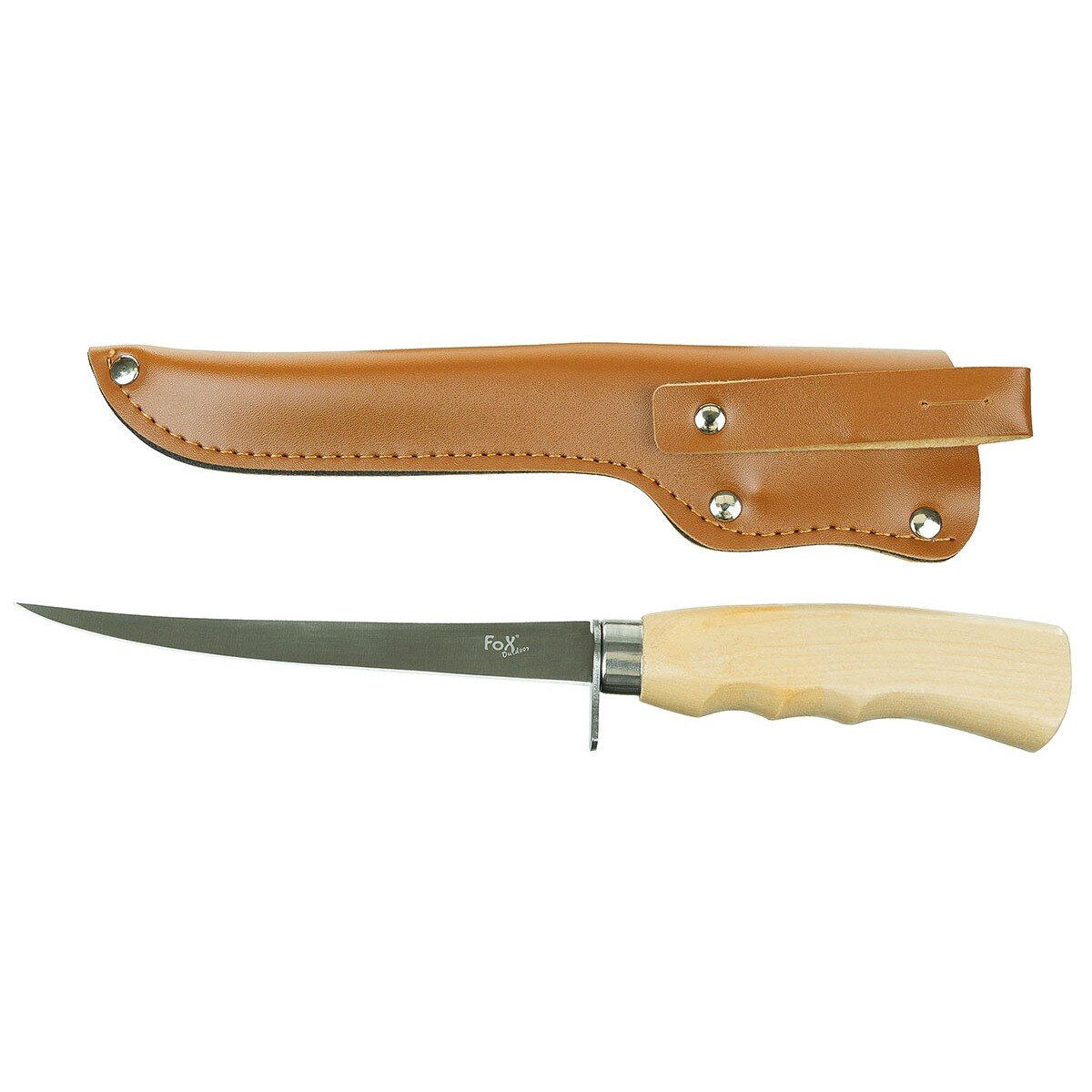 Coltello da pesca o per sfilettare con manico in legno di...