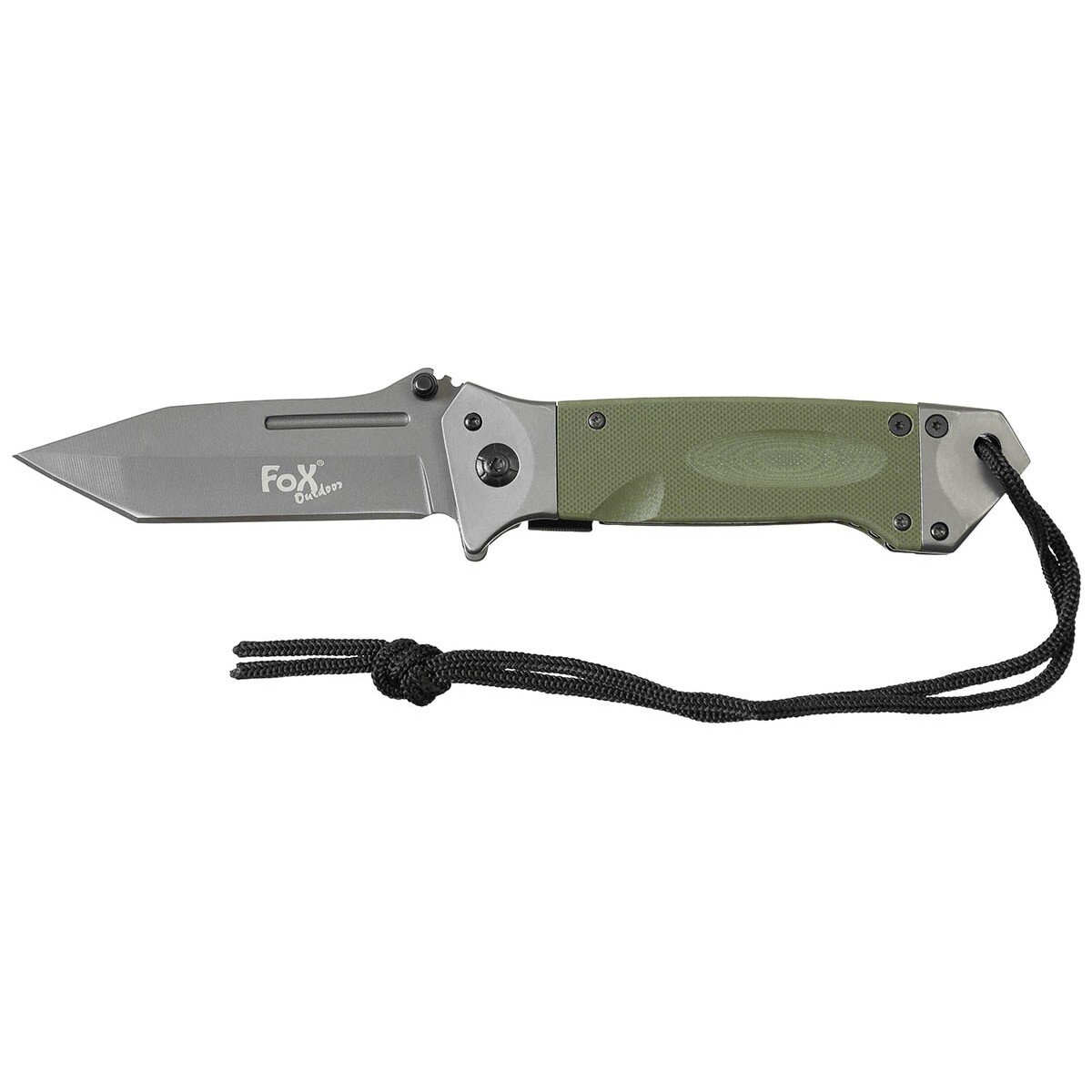 couteau pliant, une main olive, manche G10