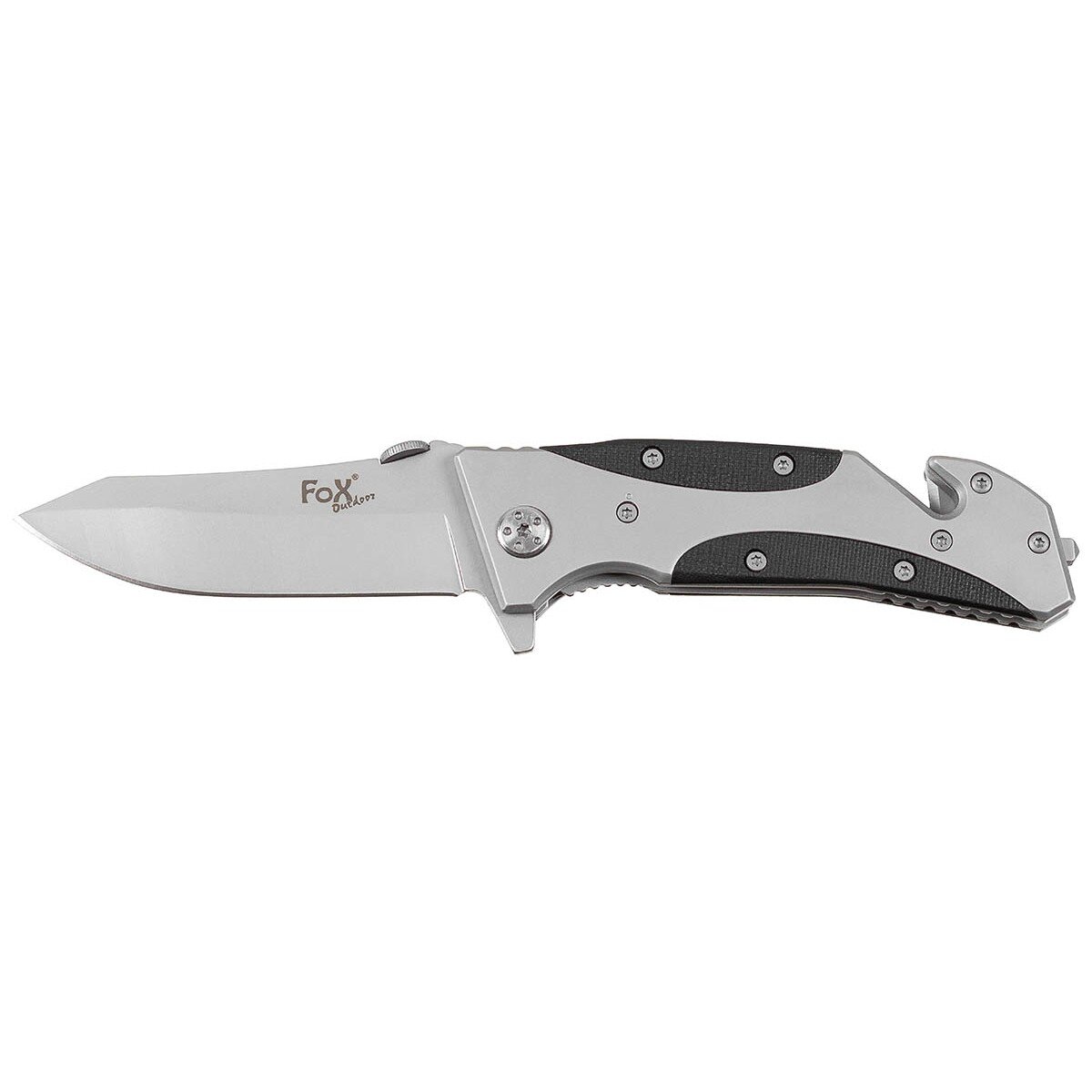 Jack Knife, one-handed, metal handle, plastic inserts