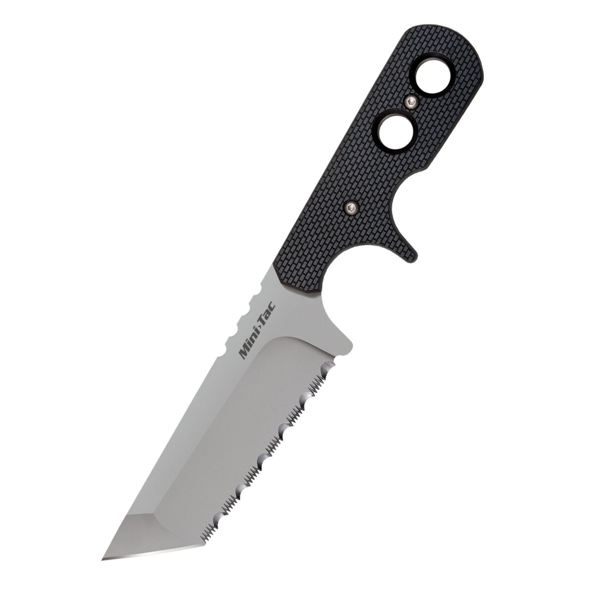 Mini Tac Tanto, coltello da collo con lama seghettata