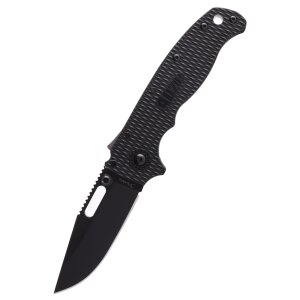 Couteau de poche Demko AD20.5 Clip Point, noir, DLC