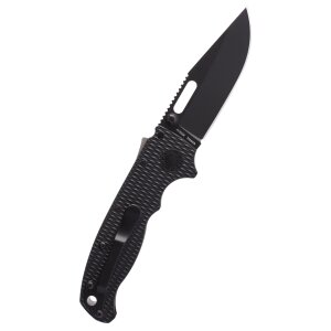 Couteau de poche Demko AD20.5 Clip Point, noir, DLC