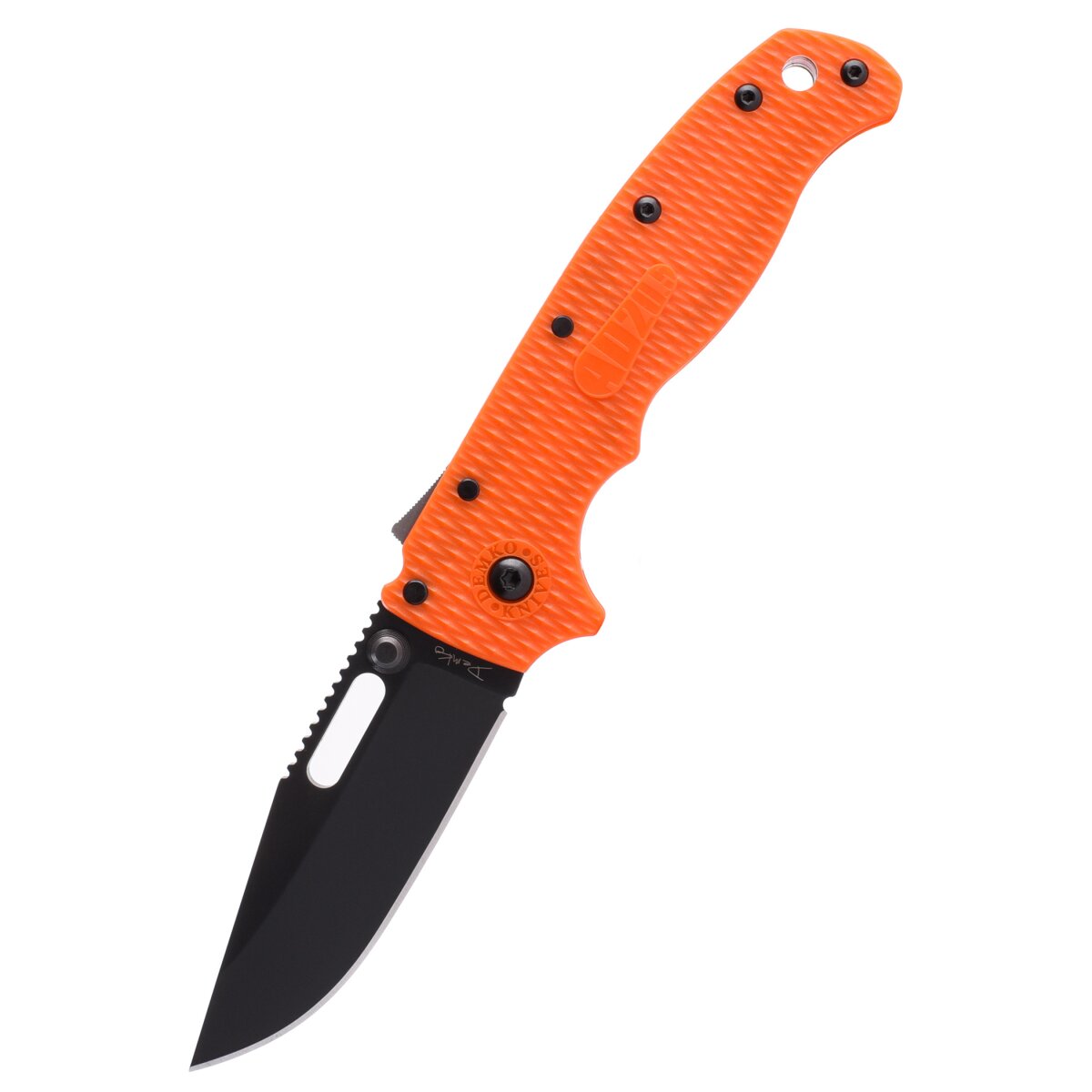 Pocket knife Demko AD20.5 Clip Point, Orange, DLC