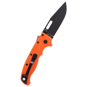Couteau de poche Demko AD20.5 Clip Point, Orange, DLC