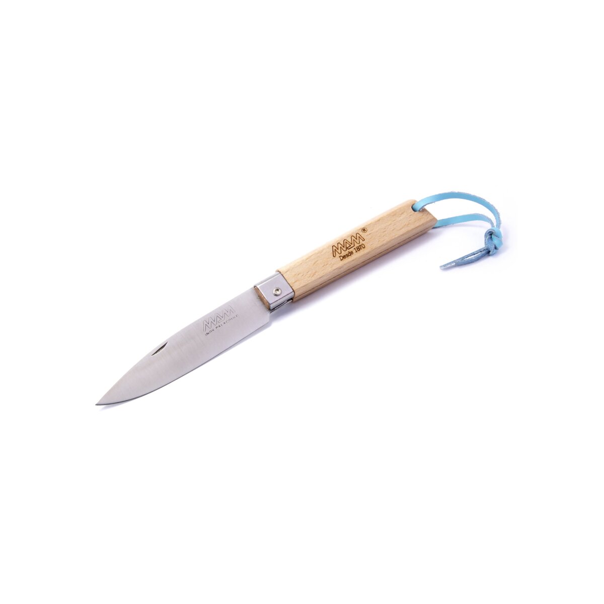 Coltello tascabile con passante in pelle