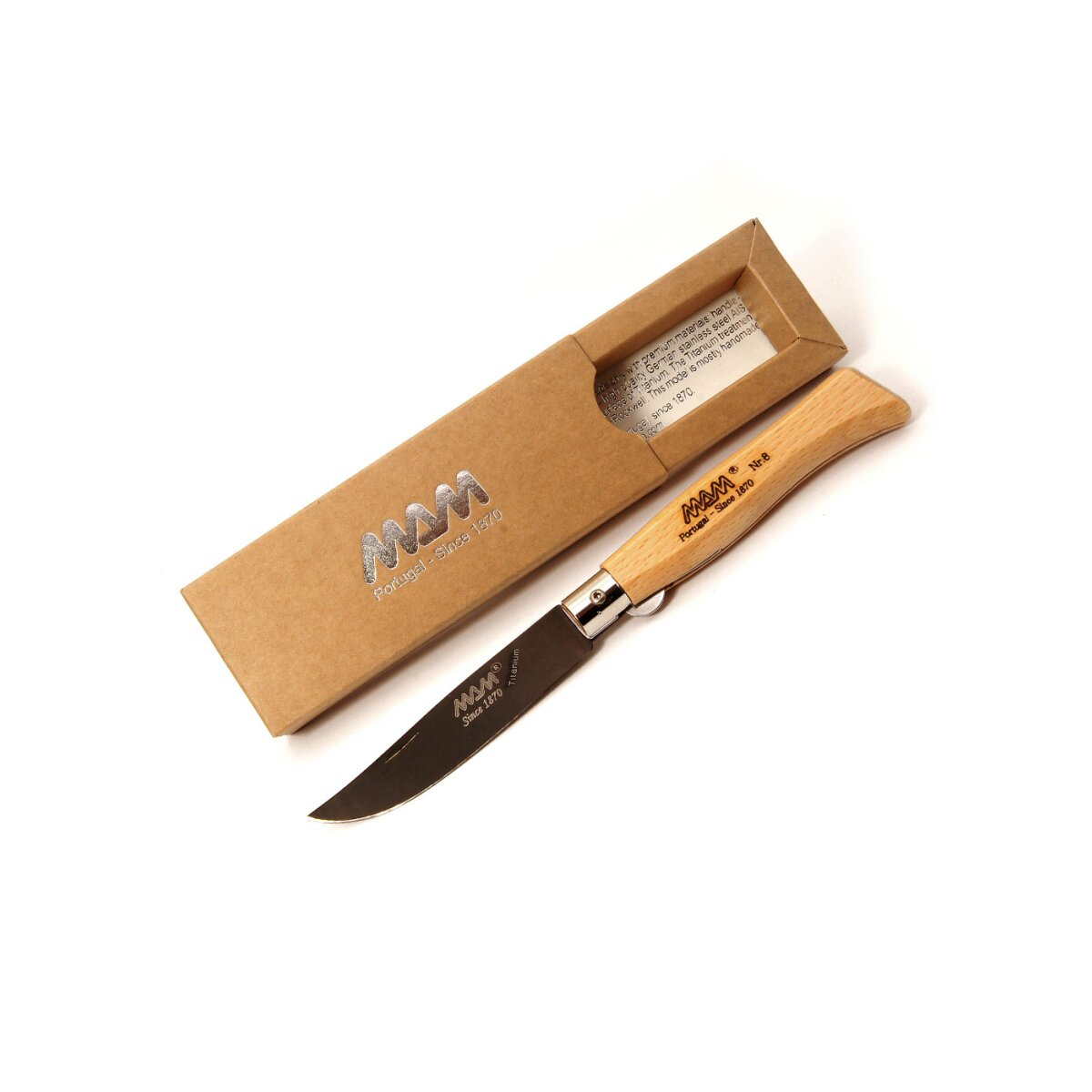 Coltello tascabile Douro con lama in titanio nero