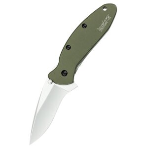 Couteau de poche Kershaw Scallion, vert olive