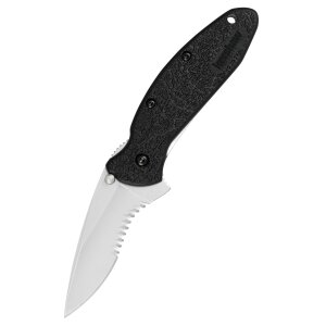 Couteau de poche Kershaw Scallion, à lame crantée